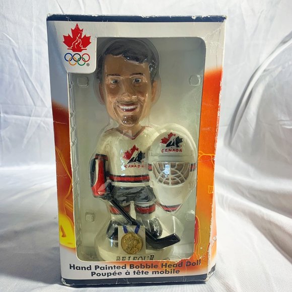 Ed Belfour Team Canada Hand-Painted Bobblehead Figure Toronto Maple Leafs - Picture 9 of 11